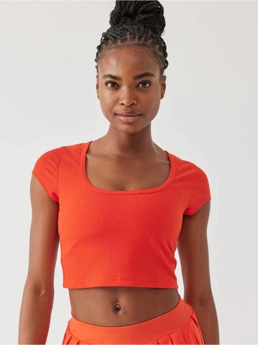 Outdoor Voices Athletic Ribbed Sporty Crop‎ Top